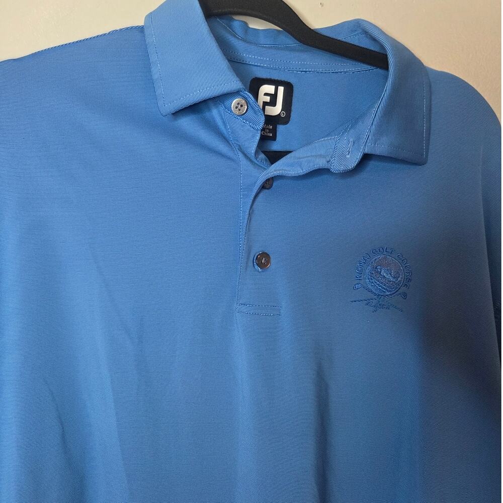 FootJoy Mens Size Large Kenai Alaska Golf Course Embroidered Short Sleeve Polo